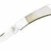 Bear & Son Cutlery Bear & Sons Cutlery Medium Drop Point Lockback Pocket Knife With White Smoo