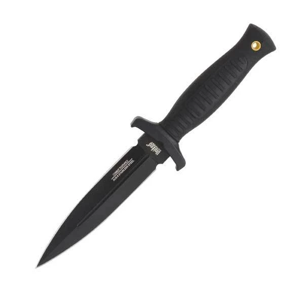 United Cutlery Tactical Commander Boot Knife, Black TPR Handle