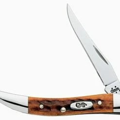 Case Cutlery Small Texas Toothpick Pocket Knife With Harvest Orange Jigged