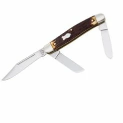 Utica Cutlery Stockman Buckstag Handle, 3-Blade, USA Made