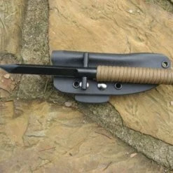 ShadowTech Knives Scorpion Plain Black Blade Coyote Cord, USA Made