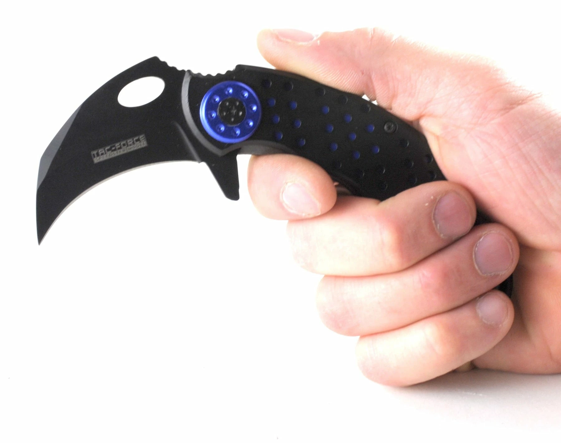 Tac-Force Karambit Tactical Assisted Opening Folding Knife, Blue - Image 4