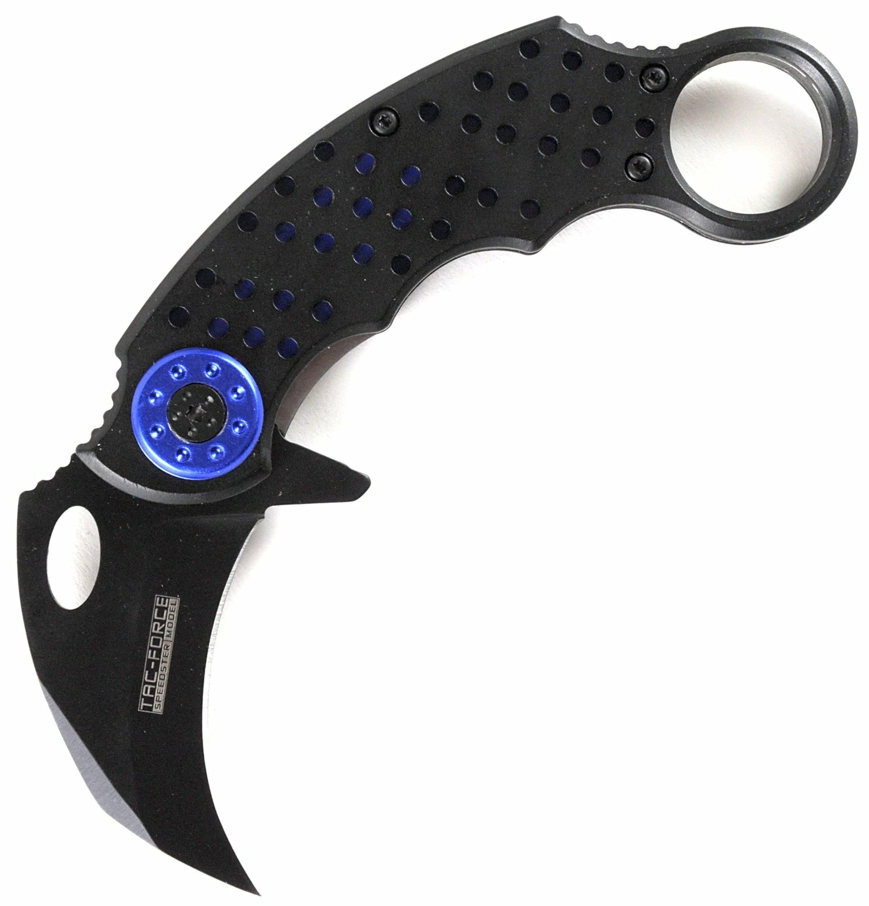 Tac-Force Karambit Tactical Assisted Opening Folding Knife, Blue