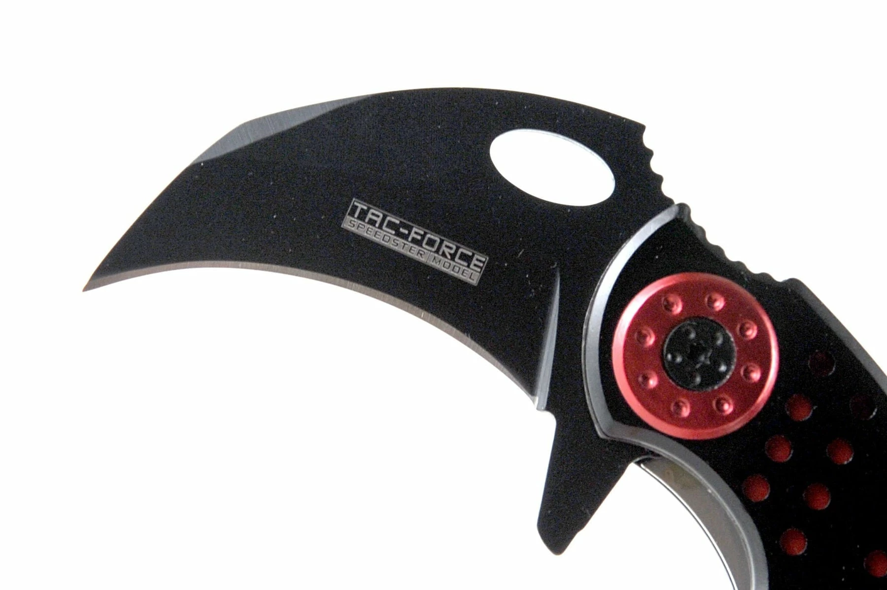 Tac-Force Karambit Tactical Assisted Opening Folding Knife, Black & Red - Image 6