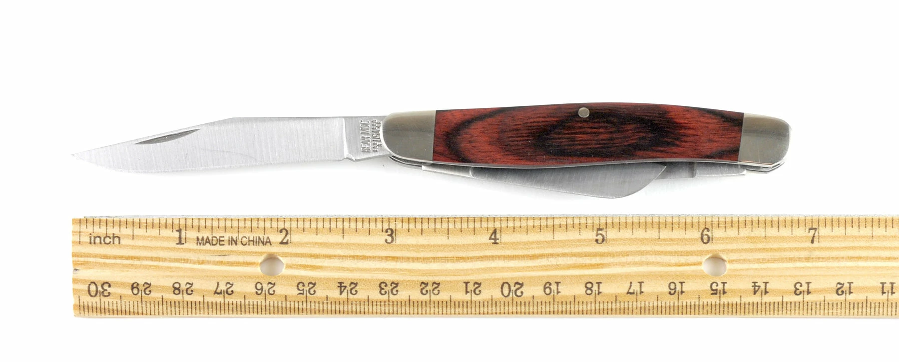 Bear & Son Cutlery Bear & Sons Cutlery 4" Rosewood Large Stockman Pocket Knife - Image 3