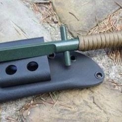 ShadowTech Knives Scorpion Plain Green Blade Coyote Cord