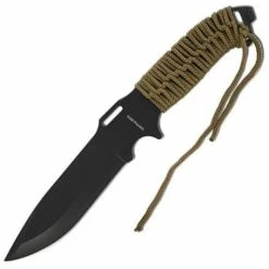 Internet Retail Connection Black Tactical Full Tang Survival Knife