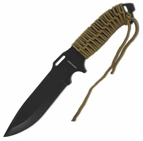 Internet Retail Connection Black Tactical Full Tang Survival Knife