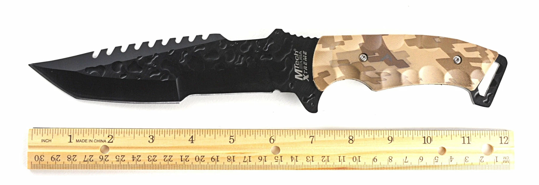 MTech Xtreme Desert Camo Tactical Knife With Tanto Blade - Image 16