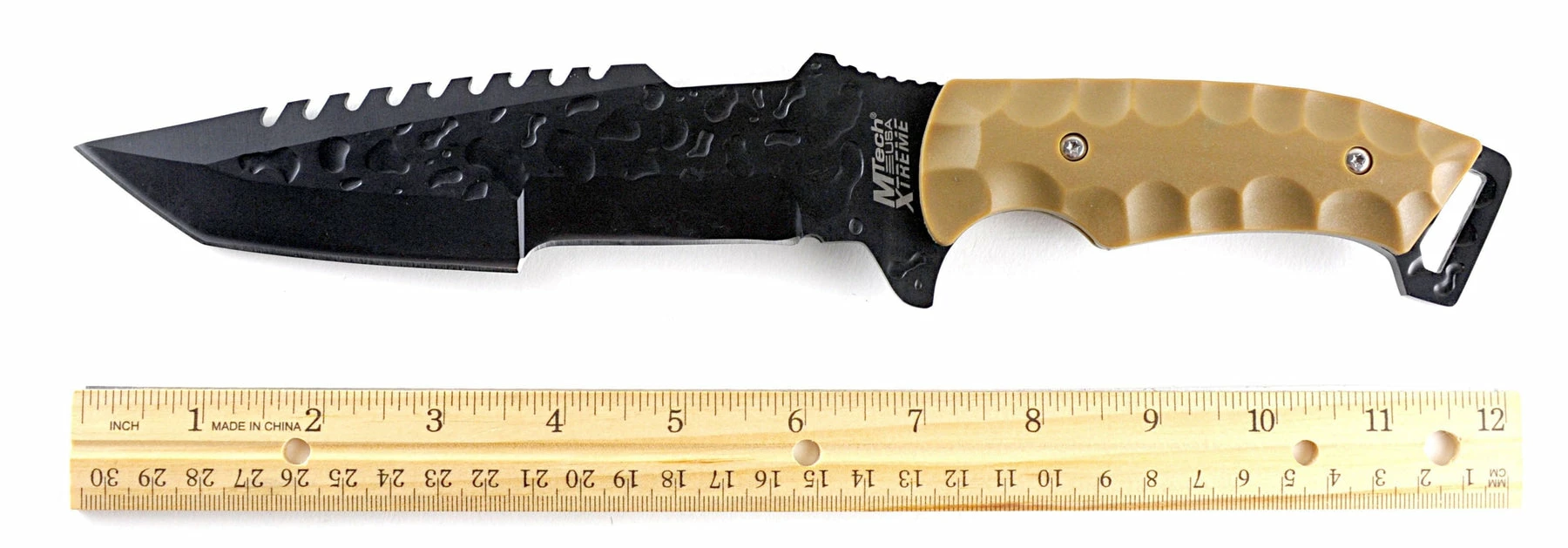 MTech Xtreme Full Tang Tactical Knife With Tanto Blade, Tan Handle - Image 14