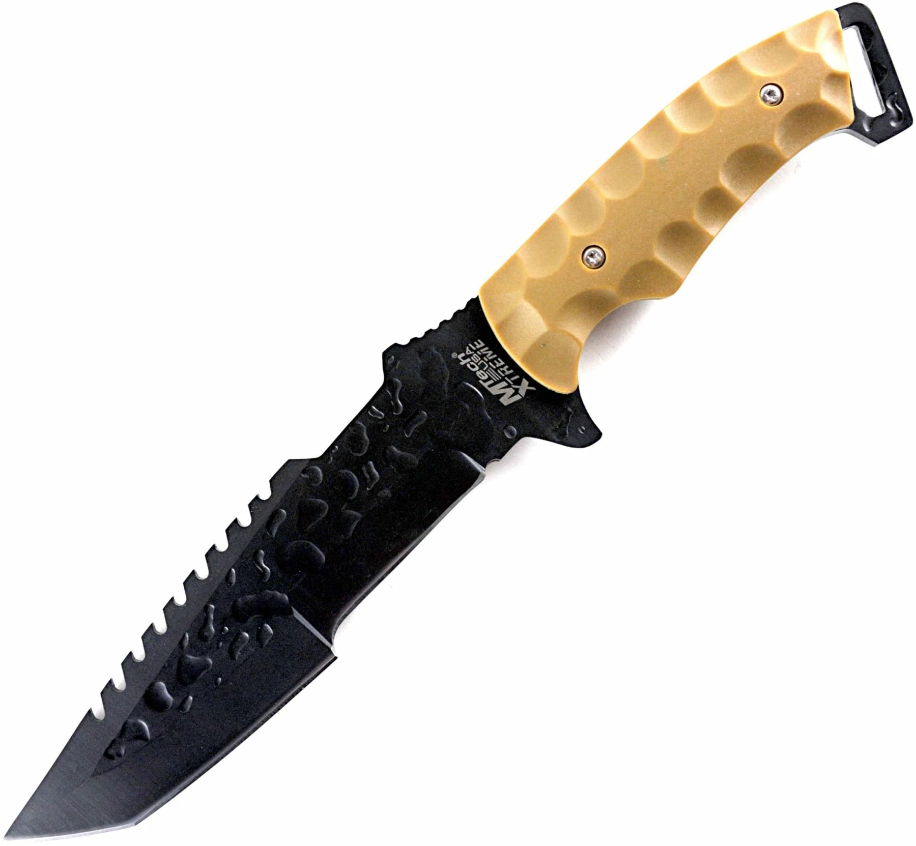 MTech Xtreme Full Tang Tactical Knife With Tanto Blade, Tan Handle