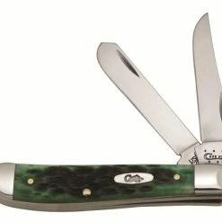 Case Cutlery 2-Blade Pocket Worn Bermuda Folder With Green Bone Handle