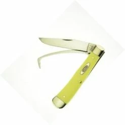 Case Cutlery Yellow Surgical Steel Equestrian's Knife