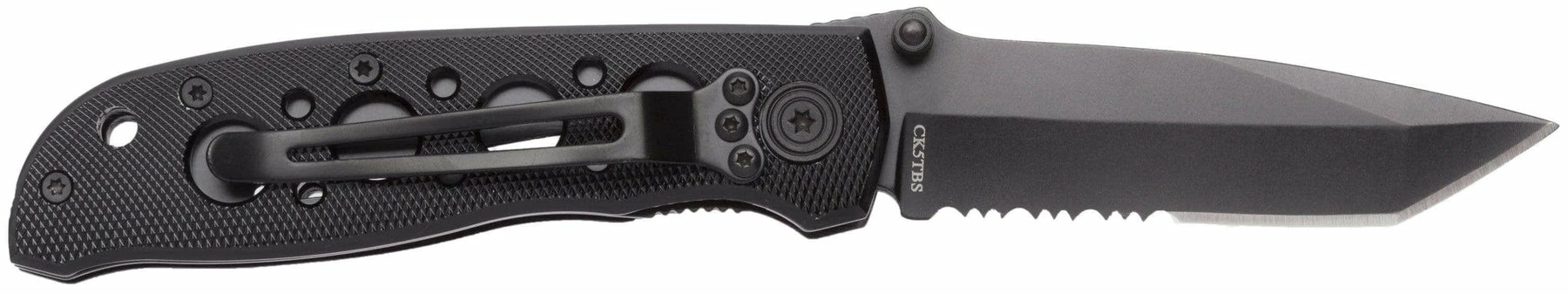 Smith & Wesson Bullseye Extreme OPS, 3.2" Combo Blade, Black Aluminum Handle - CK5TBS - Image 5