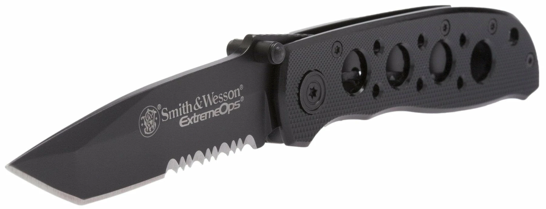 Smith & Wesson Bullseye Extreme OPS, 3.2" Combo Blade, Black Aluminum Handle - CK5TBS - Image 10
