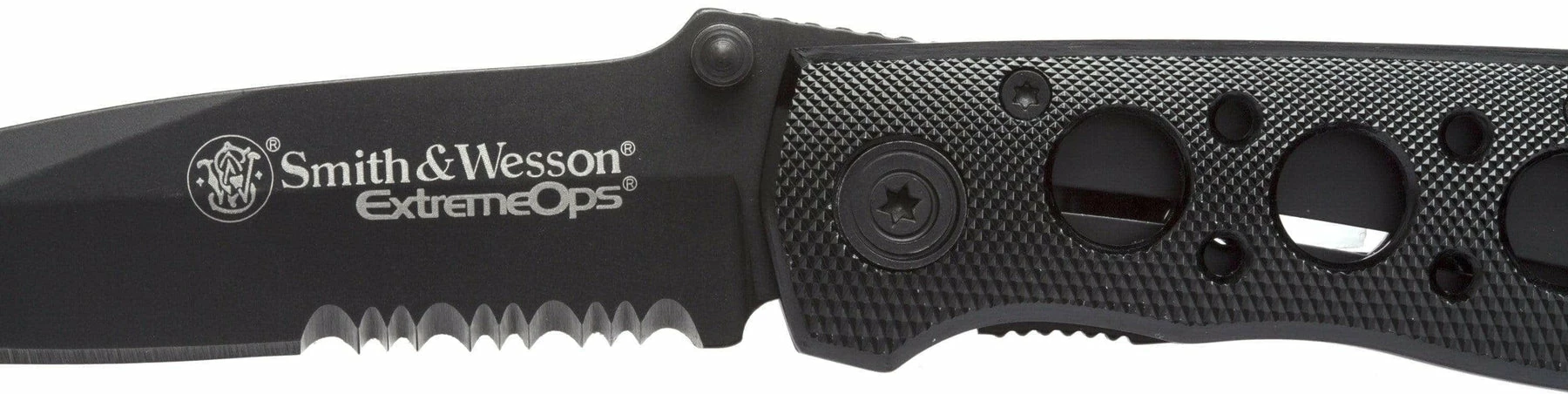 Smith & Wesson Bullseye Extreme OPS, 3.2" Combo Blade, Black Aluminum Handle - CK5TBS - Image 16