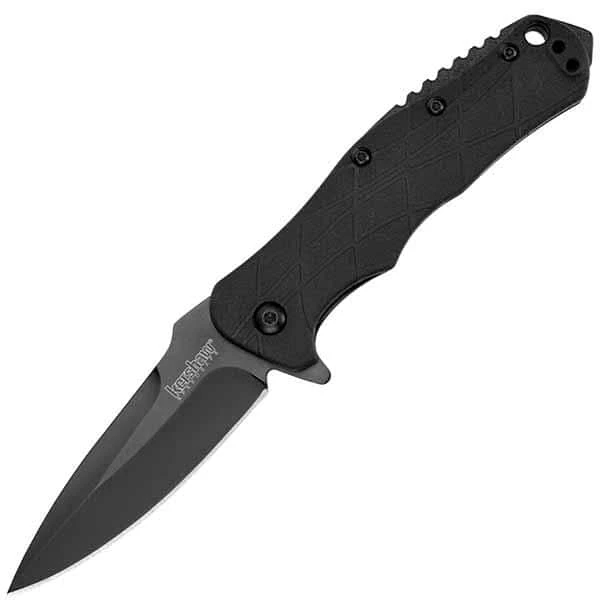 Knife Depot Kershaw RJ Tactical 3.0, 3" Assisted Open Blade, Black GFN Handle - 1987
