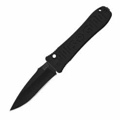 SOG Knives Spec Elite I Automatic Knife With Black Plain Edge