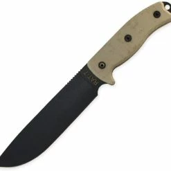 Ontario Knife Company (OKC) Ontario Knife Company RAT-7 Fixed Blade Knife, Micarta Handle W/ Sheath