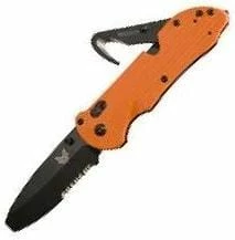 Benchmade 916SBK-ORG Blunt-Tip Triage Pocket Knife With Orange Handle