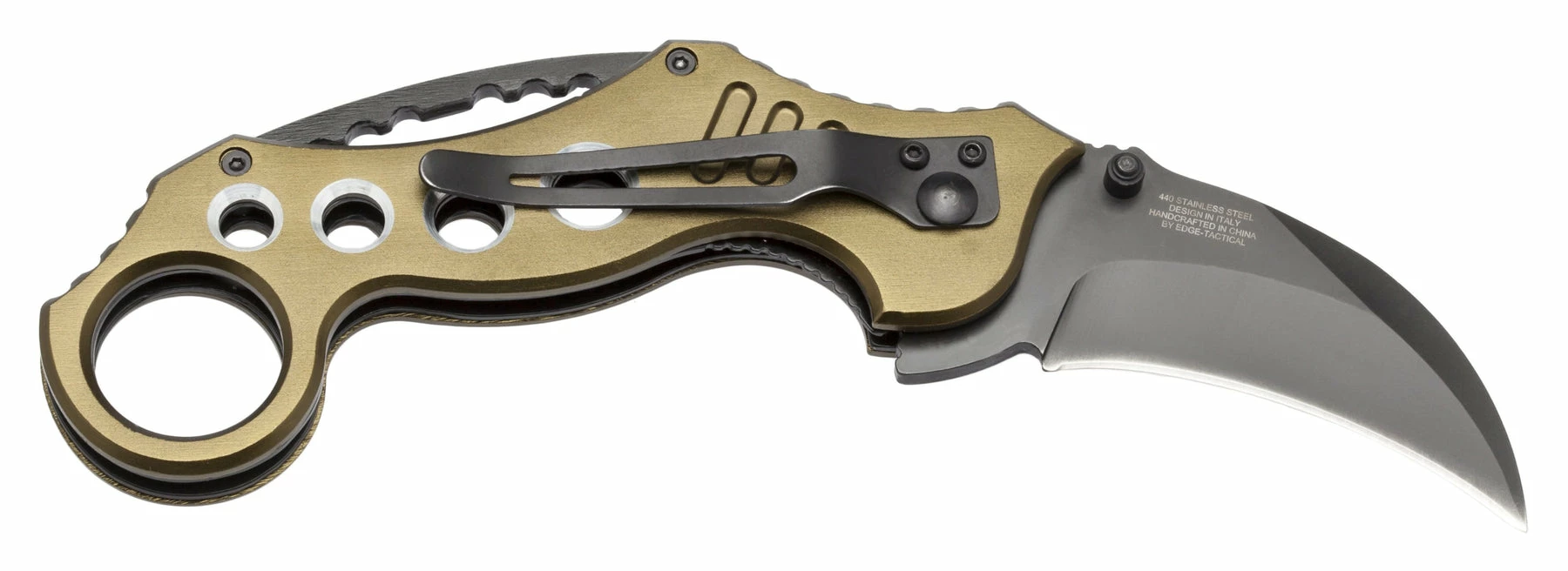 Knife Depot Karambit Tactical Spring Assist Knife - Green - Image 13