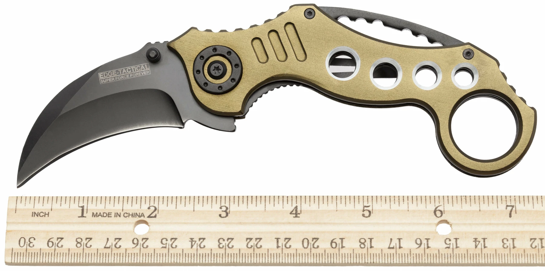 Knife Depot Karambit Tactical Spring Assist Knife - Green - Image 17