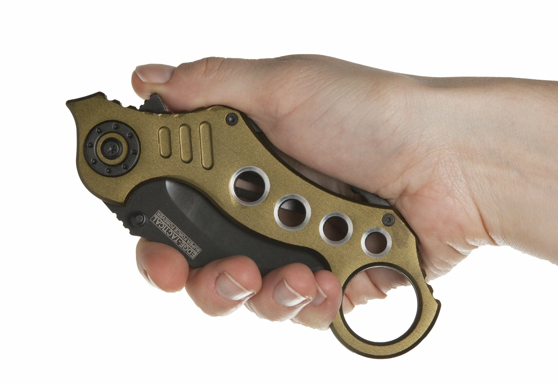 Knife Depot Karambit Tactical Spring Assist Knife - Green - Image 7