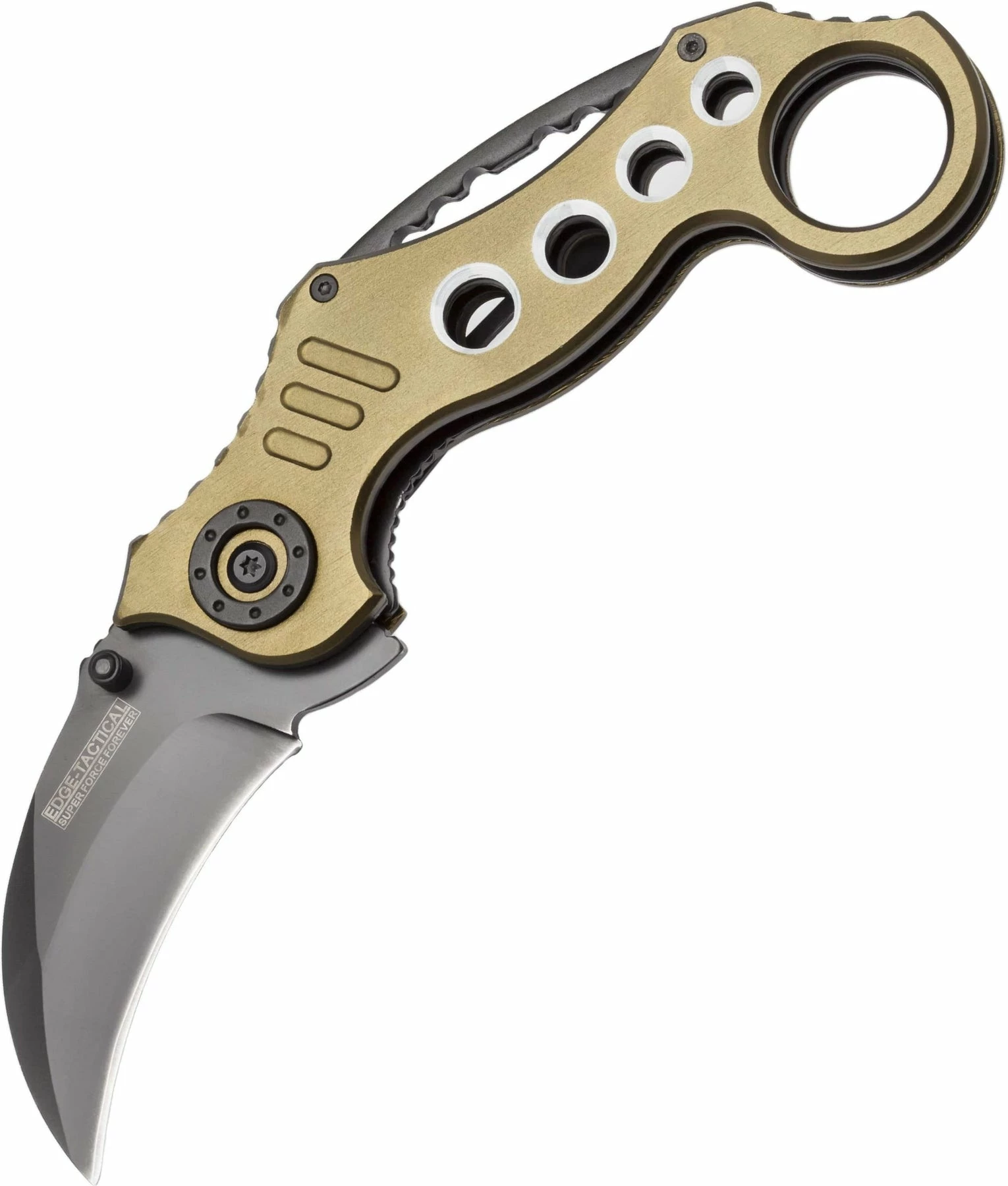 Knife Depot Karambit Tactical Spring Assist Knife - Green - Image 3