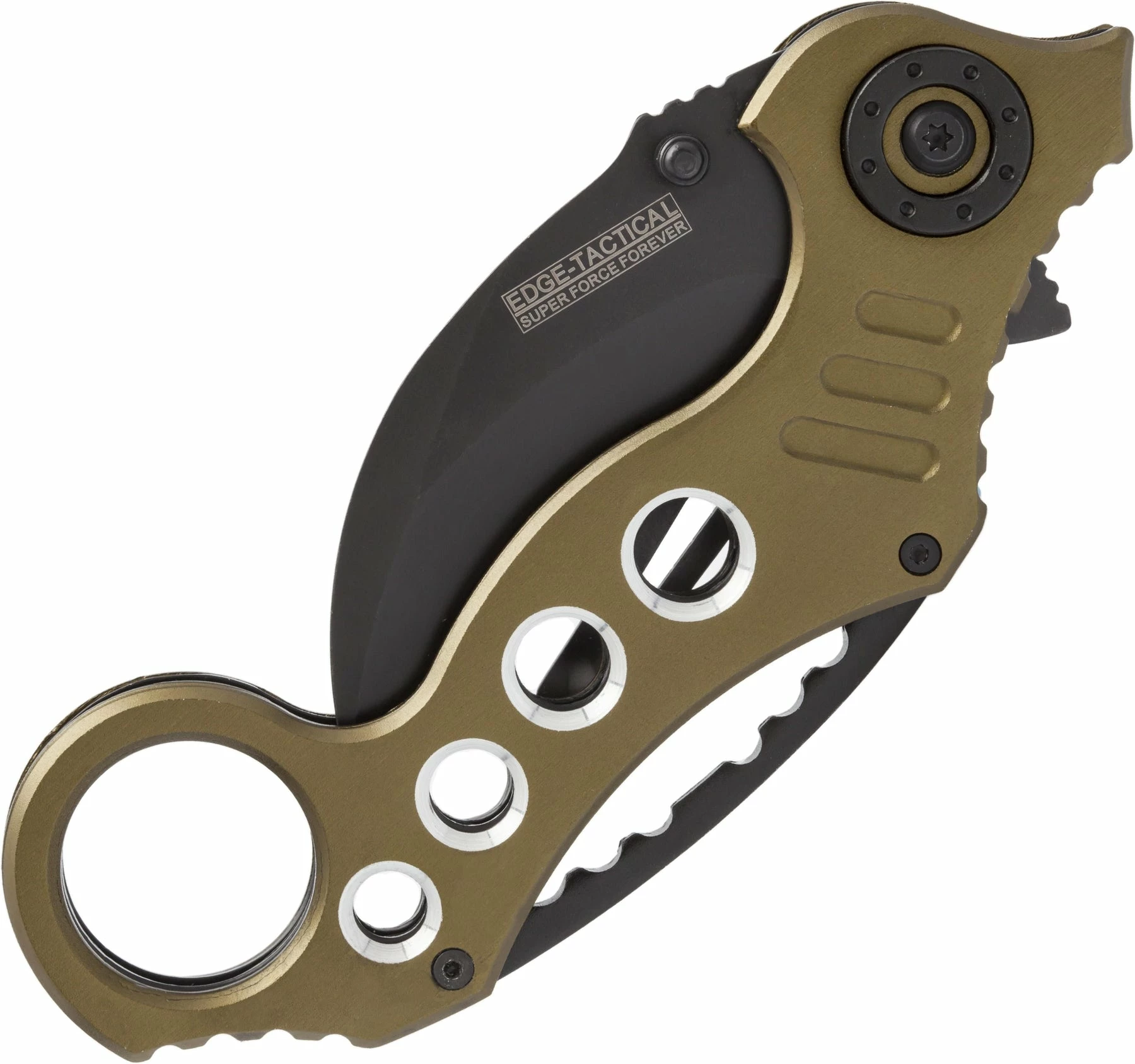 Knife Depot Karambit Tactical Spring Assist Knife - Green - Image 4