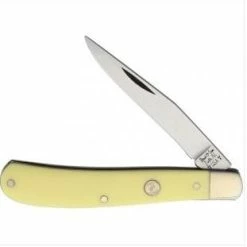 Bear & Son Cutlery Bear & Son C3148 Slimline Slip Joint Folding Knife,Yellow Delrin Handle