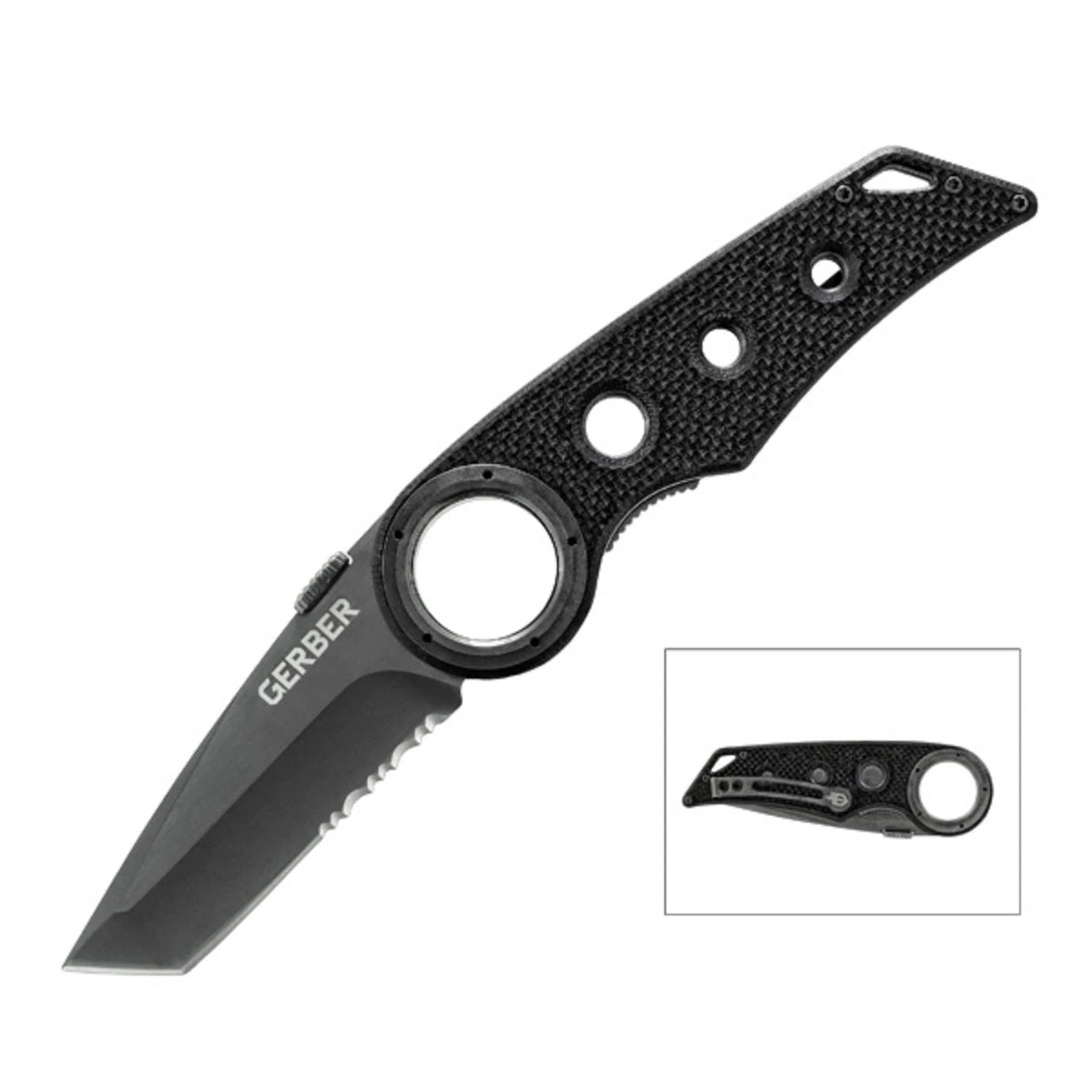 Gerber Remix Tactical Clip Folder, Serrated Edge Pocket Knife