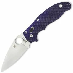 Spyderco Native 5, 3" S110V Plain Blade, Dark Blue G10 Handle - C41GPDBL5