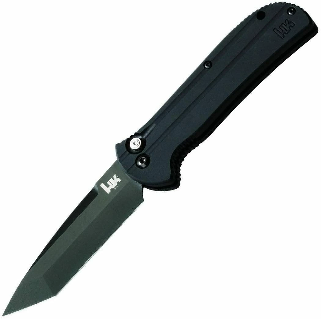 HK Knives Benchmade HK Entourage Tanto Black Plain Edge Knife