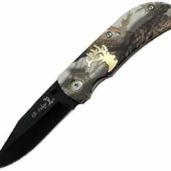 Elk Ridge ER-118CA Tactical Folding Knife 3.5 In Closed Camo