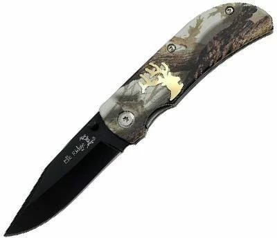Elk Ridge ER-118CA Tactical Folding Knife 3.5 In Closed Camo