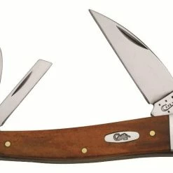 Case Cutlery Case Smooth Chestnut Bone Seahorse Whittler, Wharncliffe, Pen And Coping Blades