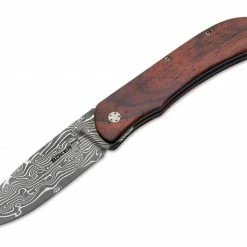 Boker Plus Exskelibur I, 3.5" Damascus Blade, Cocobolo Handles - 01BO222DAM