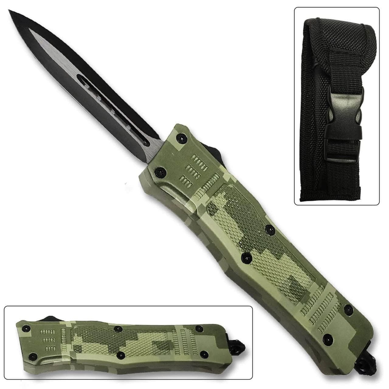 Delta Force OTF Out The Front Automatic Double Edge Spear Point Knife - Image 2