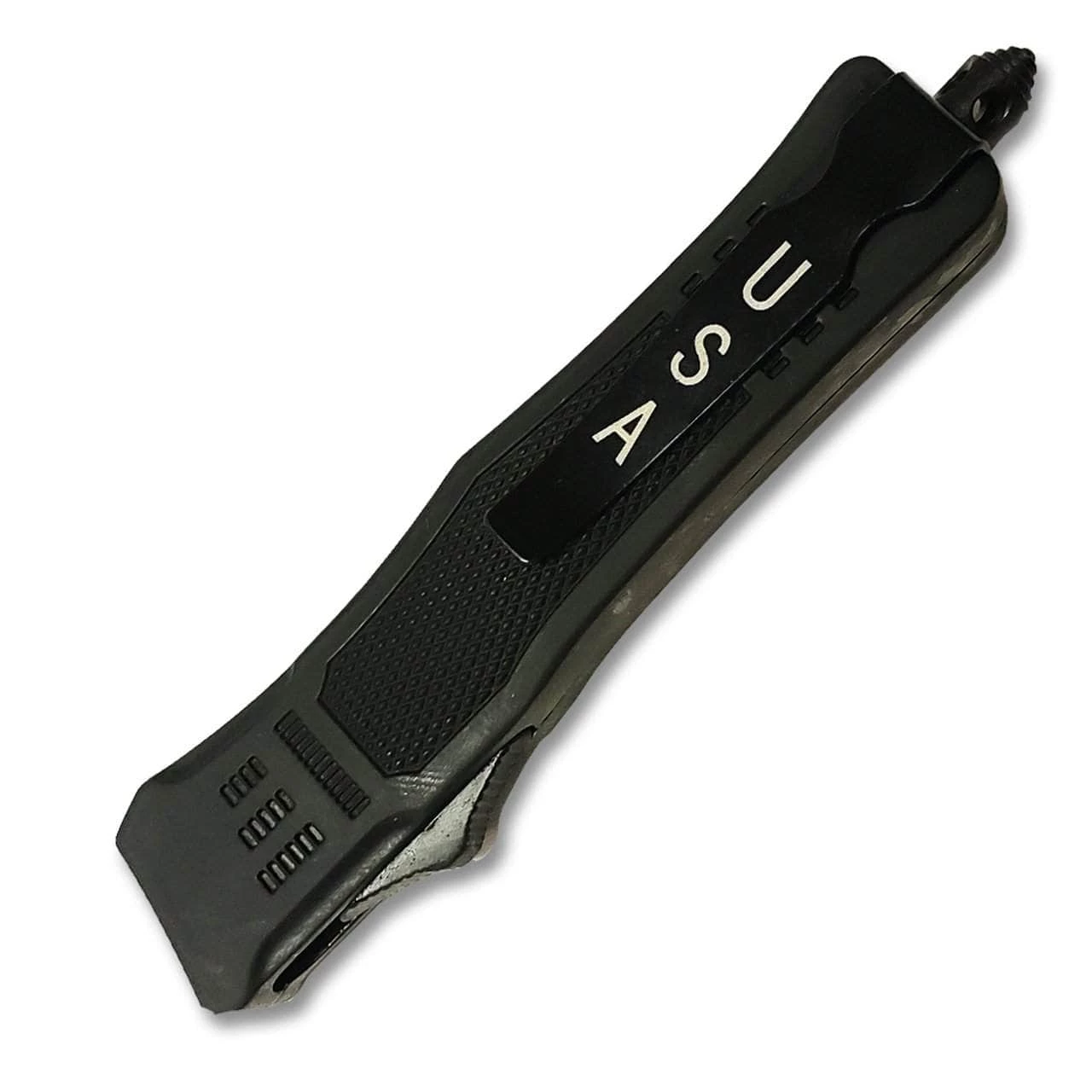 Knife Depot Black Legacy Edge OTF Knife Spear Point, Double Edged Blade - Image 2