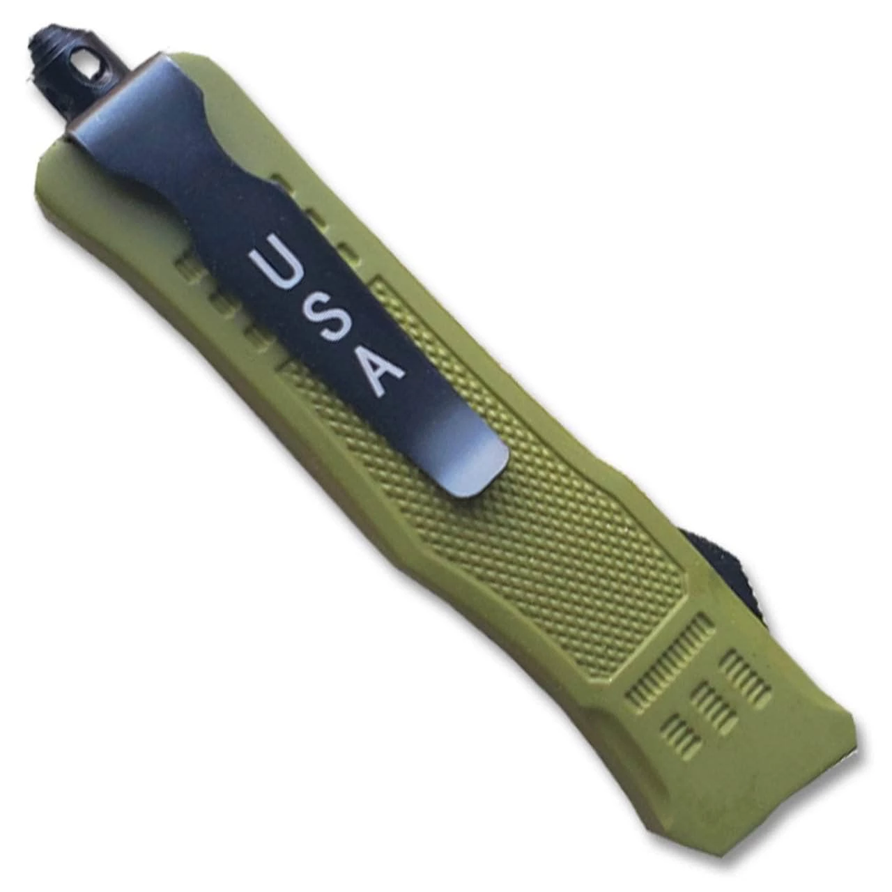 Knife Depot NEW Green Legacy OTF Knife Spear Point, Double Edged Blade - Image 3