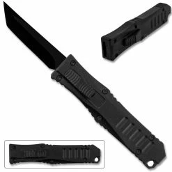 Knife Depot Legends Micro OTF Blade Knife Black Out The Front Tanto Blade