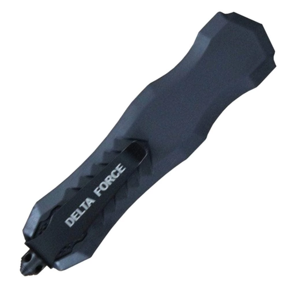 Delta Force HD OTF, 3.75" Two-Tone Tanto Blade, Zinc Alloy Handle - DFHDBKT - Image 2