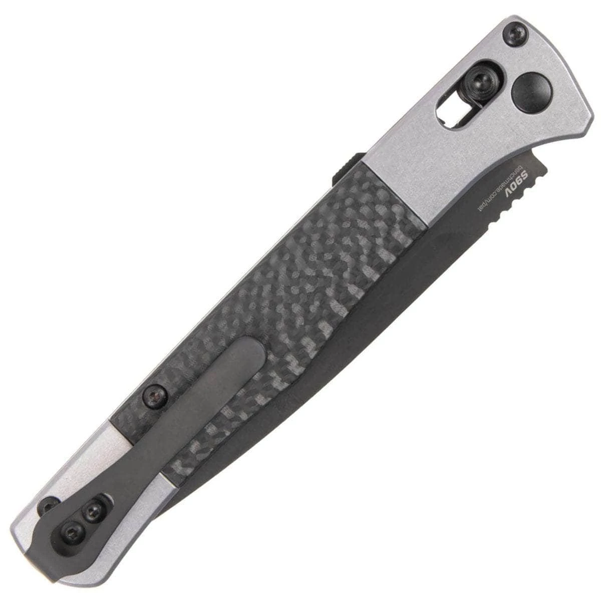 Benchmade Fact Auto, 3.95" S90V Blade, Aluminum/Carbon Fiber Handle - 4170BK - Image 2