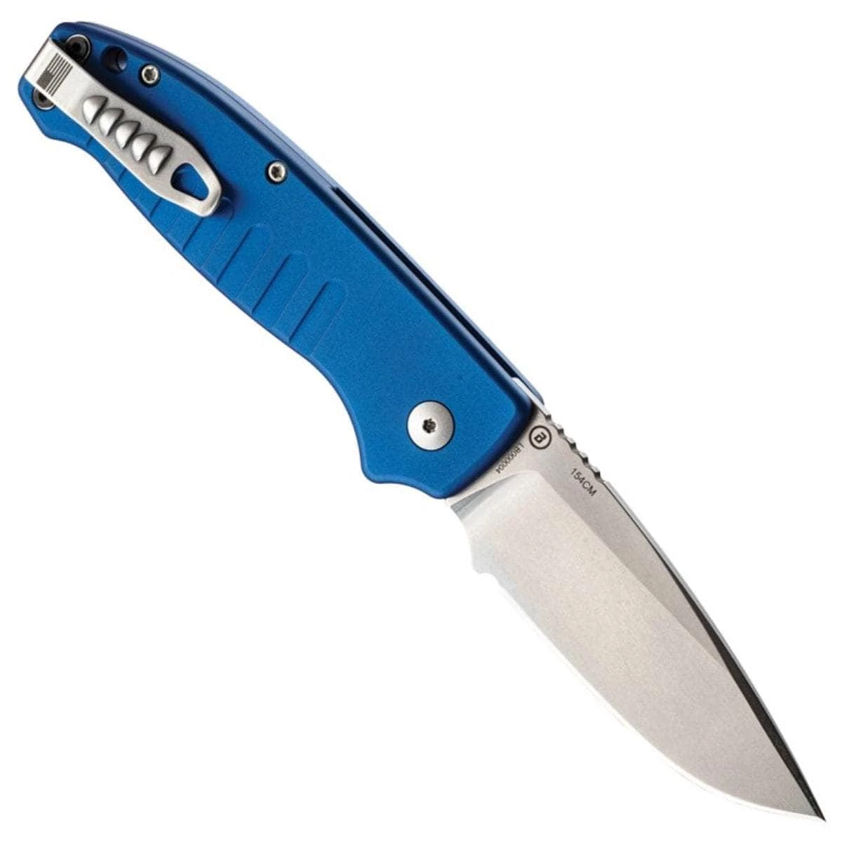 Hogue Ballista I Automatic, 3.5" Blade, Matte Blue Aluminum Handle - 64133 - Image 2