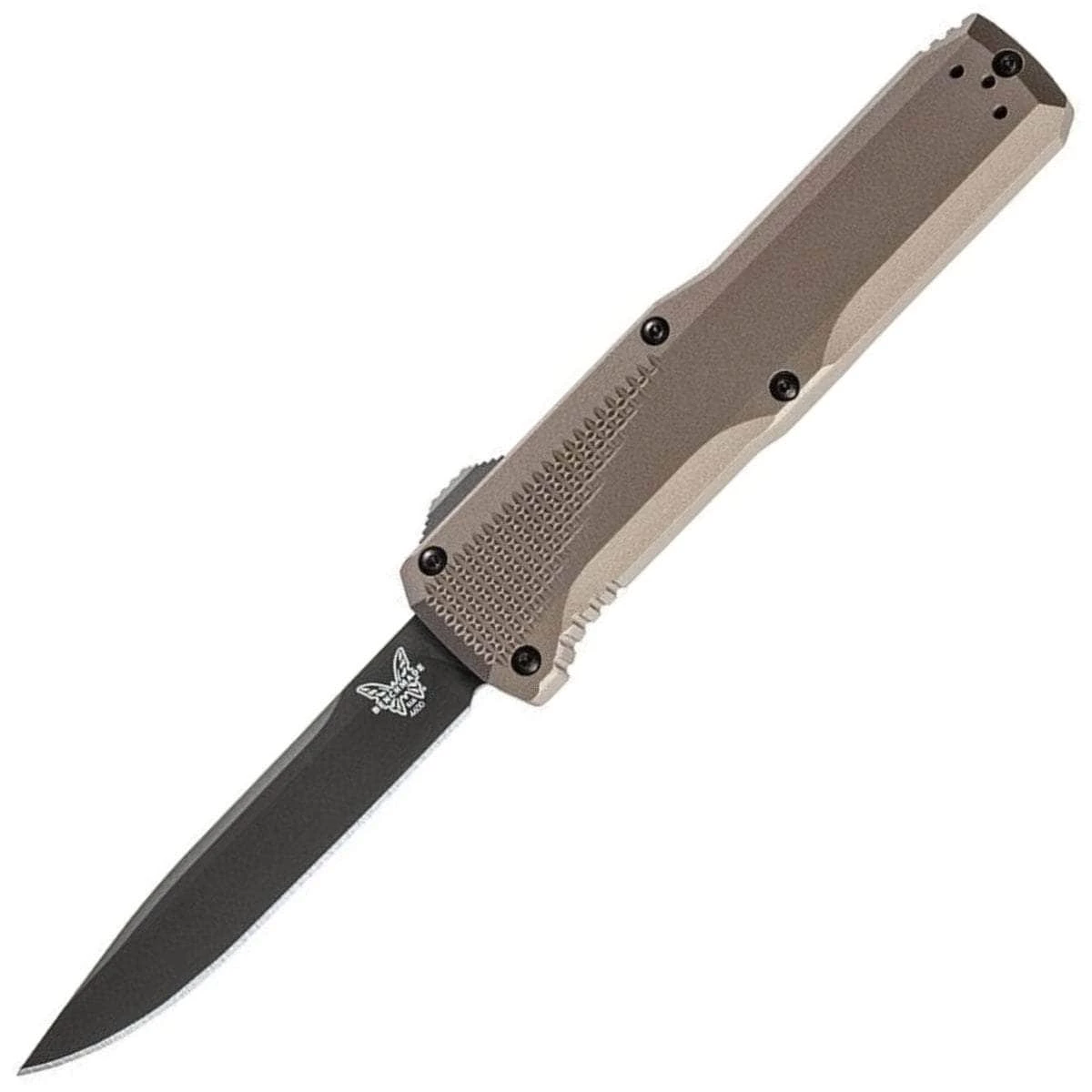 Benchmade Phaeton OTF, 3.45" S30V Blade Blade, Dark Earth Aluminum Handle - 4600DLC-1