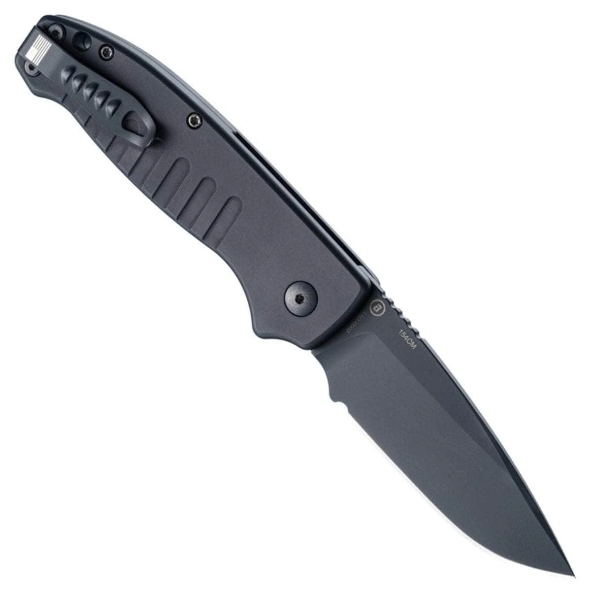 Hogue Ballista I Automatic, 3.5" Black Blade, Matte Black Aluminum Handle - 64130 - Image 2