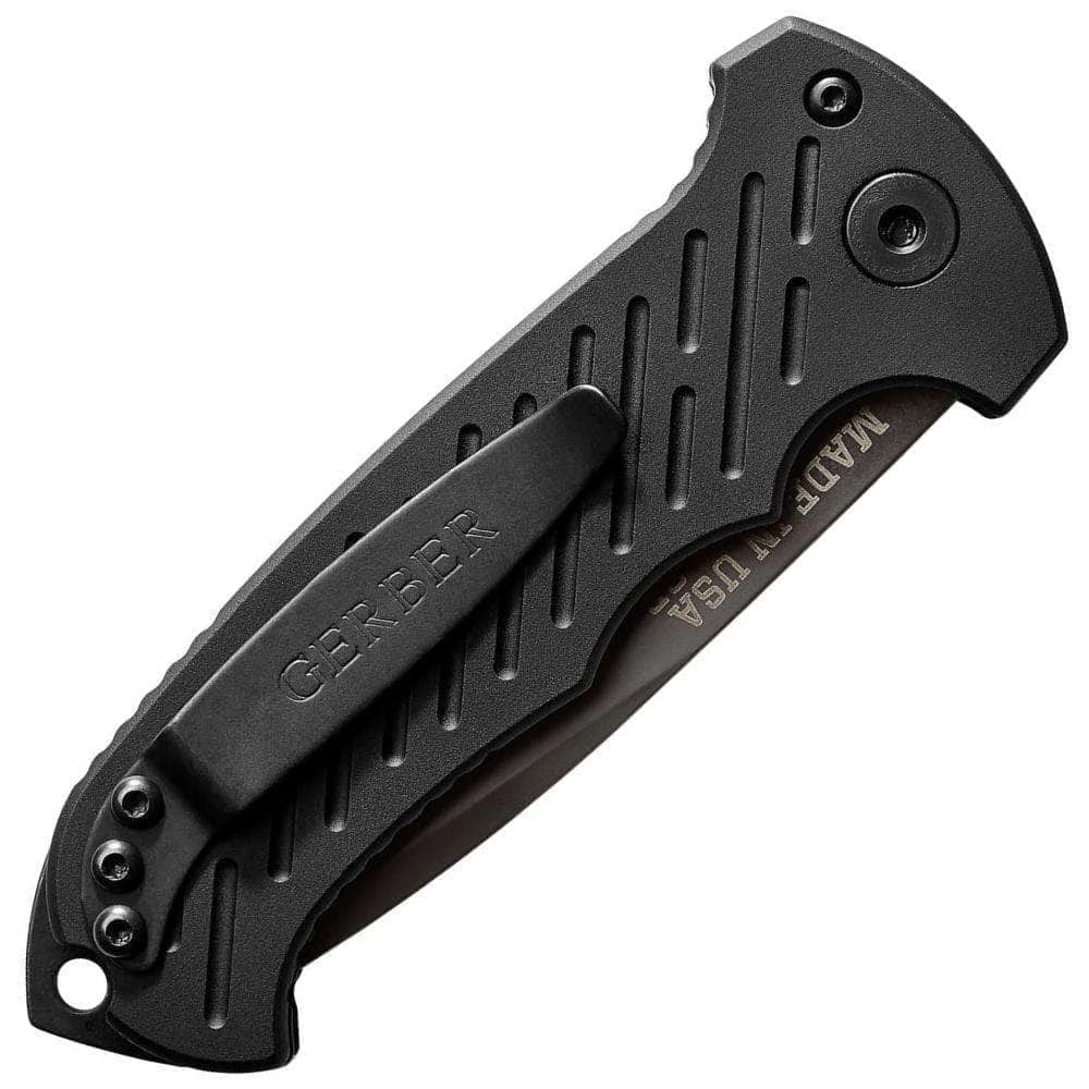 Gerber 06 Auto, 3.8" Serrated Drop Point S30V Blade, Aluminum Handle - 30-000377 - Image 2