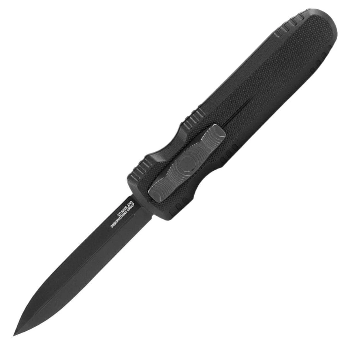 SOG Knives SOG Pentagon OTF Blackout Auto, 3.79" S35VN Blade, Aluminum Handle - 15-61-01-57