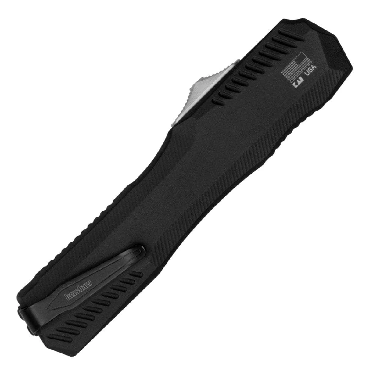 Kershaw Knives Kershaw Livewire OTF, 3.3" Auto 20CV Blade, Black Aluminum Handle - 9000 - Image 2