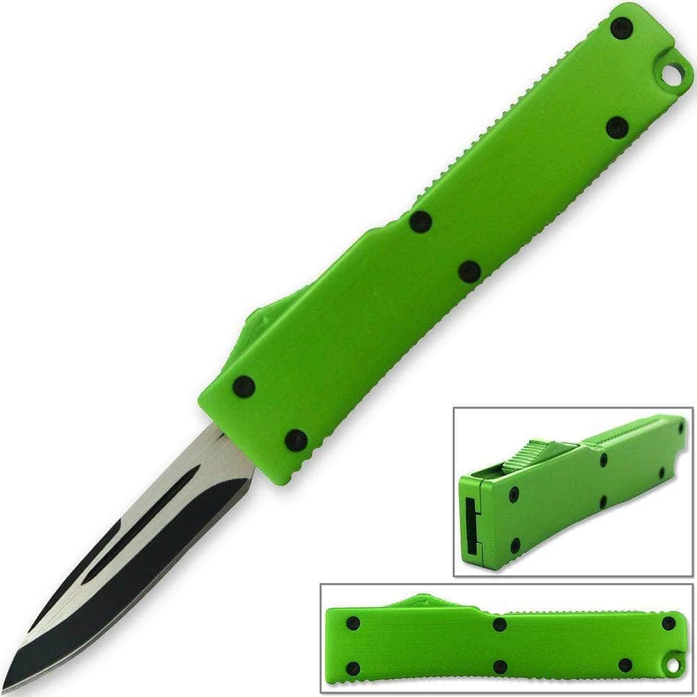 Knife Depot Electrifying California Legal OTF Dual Action Knife (Green)